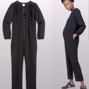 NWT!  J. Crew x Hatch Maternity Jumpsuit, Black, Size 1 (S-M)